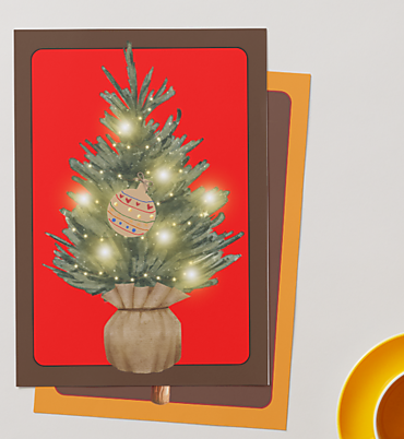 PRENTENBOEK TWEE KERSTBOMEN